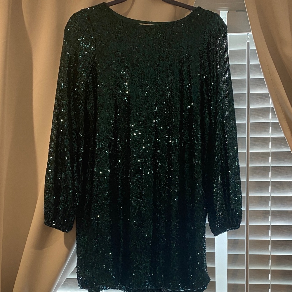 Steve Madden Green Sequin Dress